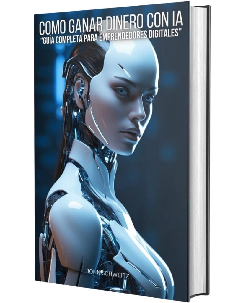Portada del ebook Cómo ganar dinero con IA de John Schweitz, guía completa para emprendedores digitales