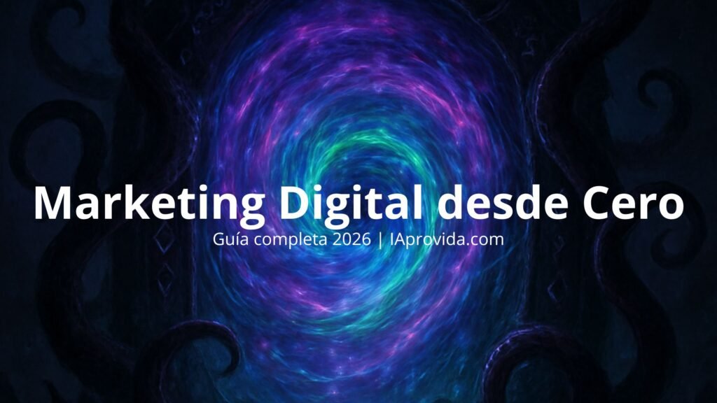 Guía completa de marketing digital desde cero 2026 | IAprovida