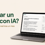 Crear un blog con IA - mi experiencia real tras un mes - IAprovida