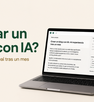 Crear un blog con IA - mi experiencia real tras un mes - IAprovida